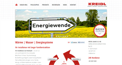 Desktop Screenshot of kreidl.at